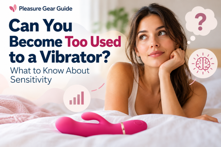 Sexual wellness guide about vibrator use, temporary numbness, and changes in sensitivity